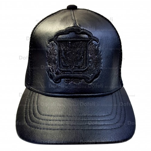 dominican-black-flag-shield-adjustable-size-cap-0