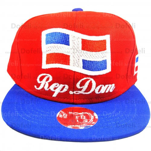 dominican-red-blue-rd-map-adjustable-size-cap-0