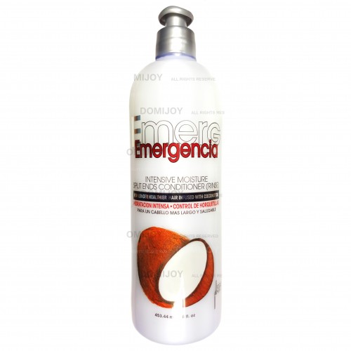 Emergencia Dominican Coconut Oil Intensive Moisture Split Ends Soft Hair Conditioner Rinse 16 Oz
