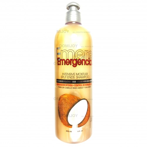 Emergencia Dominican Coconut Oil Intensive Moisture Split Ends Hair Shampoo 16 Oz
