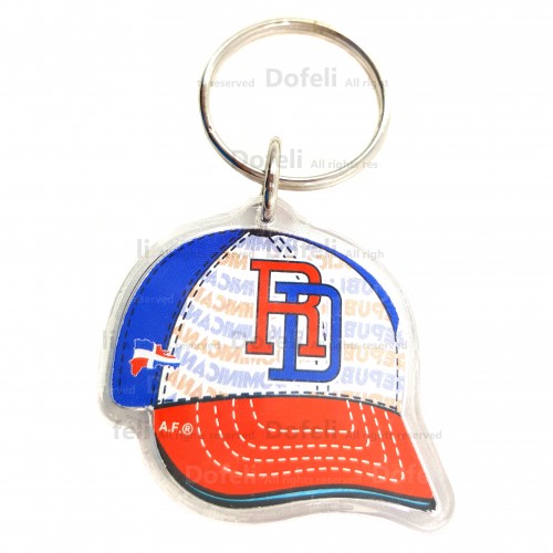 RD M Blue Red V-Key Chain