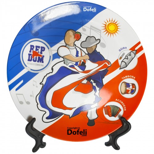 dancing-couple-instruments-guira-tambora-accordion-dominicano-decorative-plate-dominican-merengue-tipico